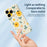 For iPhone 18 Pro Max / 17 Pro Max Case Yellow Floral and Leaves Pattern Printing Straight Edge TPU Phone Back Cover - Beige - 4