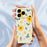 For iPhone 18 Pro Max / 17 Pro Max Case Yellow Floral and Leaves Pattern Printing Straight Edge TPU Phone Back Cover - Beige - 6