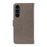 For Samsung Galaxy S25 FE Leather Wallet Case Cat Bee Pattern Phone Cover Stand - Grey - 7