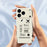 For iPhone 18 Pro Max / 17 Pro Max Case Boarding Ticket Pattern Printing Straight Edge TPU Phone Back Cover - Beige - 4