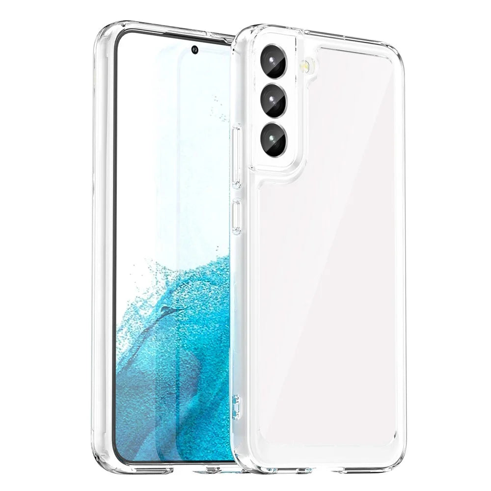 For Samsung Galaxy S23 TPU + Acrylic Hybrid Case Shockproof Protective Phone Cover - Transparent - 1