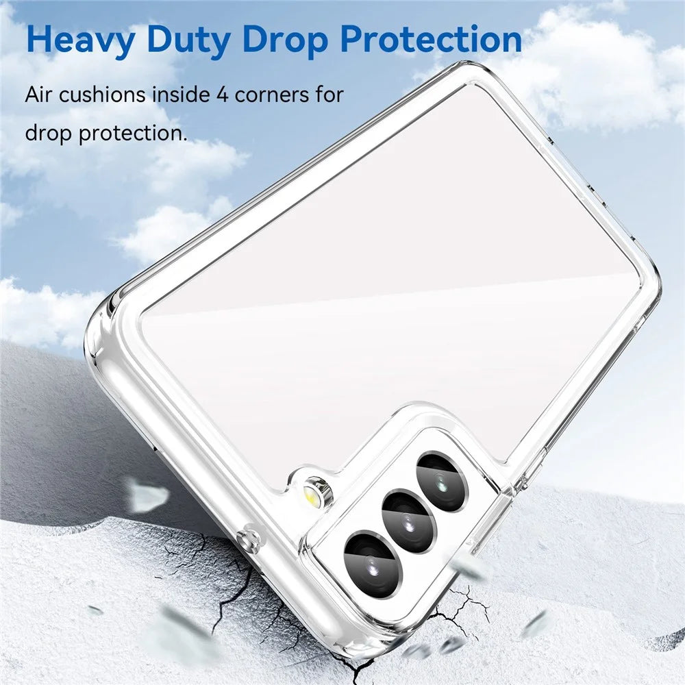 For Samsung Galaxy S23 TPU + Acrylic Hybrid Case Shockproof Protective Phone Cover - Transparent - 3