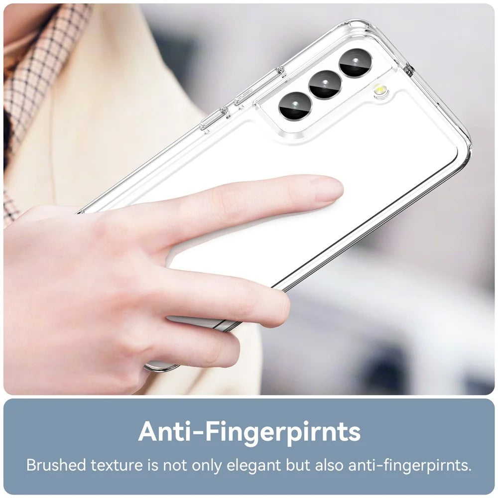 For Samsung Galaxy S23 TPU + Acrylic Hybrid Case Shockproof Protective Phone Cover - Transparent - 5