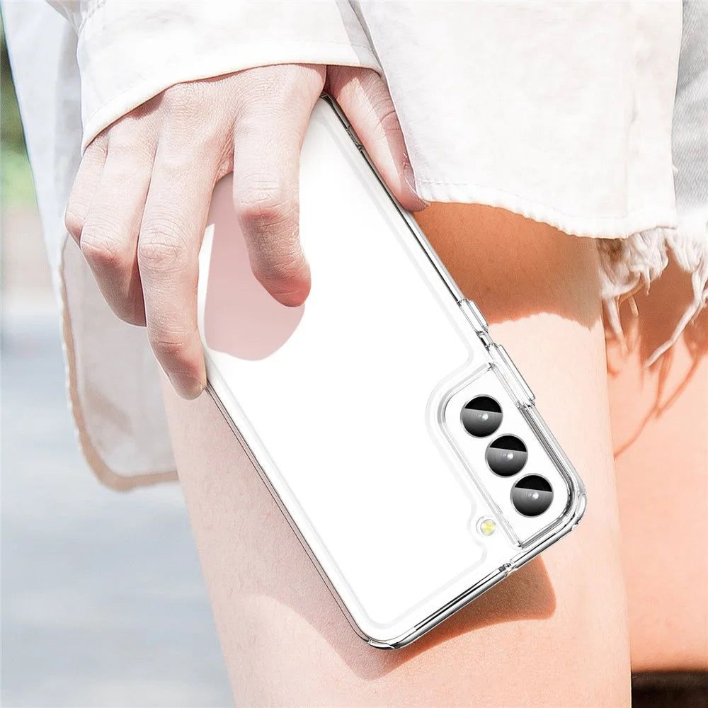 For Samsung Galaxy S23 TPU + Acrylic Hybrid Case Shockproof Protective Phone Cover - Transparent - 7