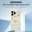 For iPhone 18 Pro / 17 Pro Case Small Flower Leaves Pattern Printing Straight Edge TPU Phone Back Cover - Beige - 3