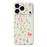 For iPhone 18 Pro / 17 Pro Case Floral Bow Pattern Printing Straight Edge TPU Phone Back Cover - Beige - 1