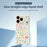 For iPhone 18 Pro / 17 Pro Case Floral Bow Pattern Printing Straight Edge TPU Phone Back Cover - Beige - 3