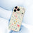 For iPhone 18 Pro / 17 Pro Case Floral Bow Pattern Printing Straight Edge TPU Phone Back Cover - Beige - 5