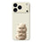 For iPhone 18 Pro / 17 Pro Case Angry Cat Pattern Printing Straight Edge TPU Phone Back Cover - Beige - 1