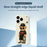For iPhone 18 Pro / 17 Pro Case Cool Bear Pattern Printing Straight Edge TPU Phone Back Cover - Beige - 3
