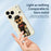 For iPhone 18 Pro / 17 Pro Case Cool Bear Pattern Printing Straight Edge TPU Phone Back Cover - Beige - 4