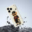 For iPhone 18 Pro / 17 Pro Case Cool Bear Pattern Printing Straight Edge TPU Phone Back Cover - Beige - 7