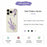 For iPhone 18 Pro / 17 Pro Case Lavender Pattern Printing Straight Edge TPU Phone Back Cover - Beige - 2