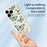 For iPhone 18 Pro / 17 Pro Case Green Butterfly Pattern Printing Straight Edge TPU Phone Back Cover - Beige - 4