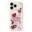 For iPhone 18 Pro / 17 Pro Case Pink Elements Pattern Printing Straight Edge TPU Phone Back Cover - Beige - 1