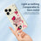 For iPhone 18 Pro / 17 Pro Case Pink Elements Pattern Printing Straight Edge TPU Phone Back Cover - Beige - 4