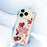 For iPhone 18 Pro / 17 Pro Case Pink Elements Pattern Printing Straight Edge TPU Phone Back Cover - Beige - 5