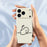 For iPhone 18 Pro / 17 Pro Case Stick Figure Pattern Printing Straight Edge TPU Phone Back Cover - Black - 4
