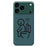 For iPhone 18 Pro / 17 Pro Case Stickman Toilet Pattern Printing Straight Edge TPU Phone Back Cover - Green - 1