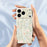 For iPhone 18 Pro / 17 Pro Case Pink Blue Flowers Pattern Printing Straight Edge TPU Phone Back Cover - Beige - 4