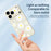 For iPhone 18 Pro / 17 Pro Case White Daisy Pattern Printing Straight Edge TPU Phone Back Cover - Green - 3