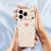 For iPhone 18 Pro / 17 Pro Case Pink Love Pattern Printing Straight Edge TPU Phone Back Cover - Beige - 4