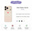 For iPhone 18 Pro / 17 Pro Case Pink Love Pattern Printing Straight Edge TPU Phone Back Cover - Beige - 7