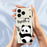 For iPhone 18 Pro / 17 Pro Case Panda Pattern Printing Straight Edge TPU Phone Back Cover - Green - 4