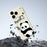 For iPhone 18 Pro / 17 Pro Case Panda Pattern Printing Straight Edge TPU Phone Back Cover - Green - 5
