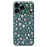 For iPhone 18 Pro / 17 Pro Case Small Flower Pattern Printing Straight Edge TPU Phone Back Cover - Green - 1