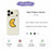 For iPhone 18 Pro / 17 Pro Case Yellow Moon Pattern Printing Straight Edge TPU Phone Back Cover - Beige - 2