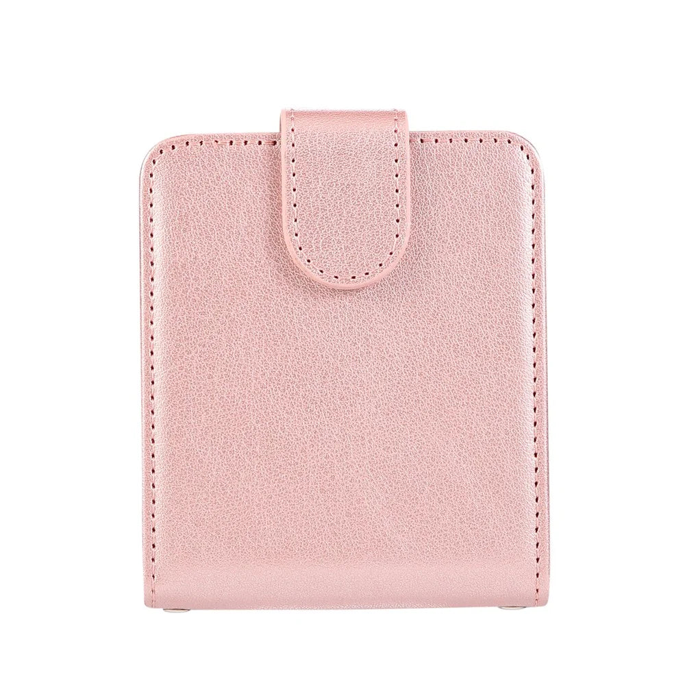 For Samsung Galaxy Z Flip7 5G Case Magnetic Clasp PU Leather Phone Cover with Card Slot - Rose Gold - 2