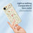 For iPhone Air Case Small Flower Leaves Pattern Printing Straight Edge TPU Phone Back Cover - Beige - 4