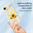 For iPhone Air Case Golden Butterfly Sunflower Pattern Printing Straight Edge TPU Phone Back Cover - Beige - 4