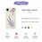For iPhone Air Case Lavender Pattern Printing Straight Edge TPU Phone Back Cover - Beige - 2
