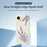 For iPhone Air Case Lavender Pattern Printing Straight Edge TPU Phone Back Cover - Beige - 3