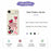 For iPhone Air Case Pink Elements Pattern Printing Straight Edge TPU Phone Back Cover - Beige - 2