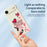 For iPhone Air Case Pink Elements Pattern Printing Straight Edge TPU Phone Back Cover - Beige - 4
