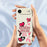 For iPhone Air Case Pink Elements Pattern Printing Straight Edge TPU Phone Back Cover - Beige - 6