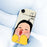For iPhone Air Case Girl Holding Face Pattern Printing Straight Edge TPU Phone Back Cover - Beige - 5