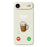 For iPhone Air Case Beer Pattern Printing Straight Edge TPU Phone Back Cover - Beige - 1