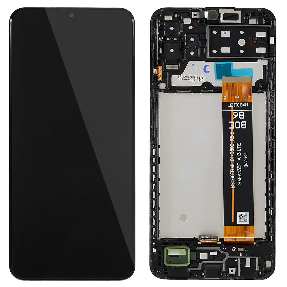 For Samsung Galaxy A13 4G A135 Grade S OEM LCD Screen and Digitizer Assembly + Frame Part (without Logo) - 1