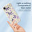 For iPhone Air Case Purple Butterflies Pattern Printing Straight Edge TPU Phone Back Cover - Beige - 4
