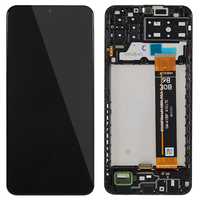 For Samsung Galaxy A13 4G A135 Grade C LCD Screen and Digitizer Assembly + Frame Replacement Part (without Logo) - 1