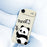 For iPhone Air Case Panda Pattern Printing Straight Edge TPU Phone Back Cover - Beige - 5
