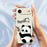 For iPhone Air Case Panda Pattern Printing Straight Edge TPU Phone Back Cover - Beige - 6