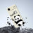 For iPhone Air Case Panda Pattern Printing Straight Edge TPU Phone Back Cover - Beige - 7