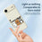 For iPhone Air Case Three Animal Dolls Pattern Printing Straight Edge TPU Phone Back Cover - Beige - 4