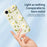 For iPhone Air Case White Flowers Green Leaves Pattern Printing Straight Edge TPU Phone Back Cover - Beige - 4