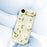 For iPhone Air Case White Flowers Green Leaves Pattern Printing Straight Edge TPU Phone Back Cover - Beige - 5